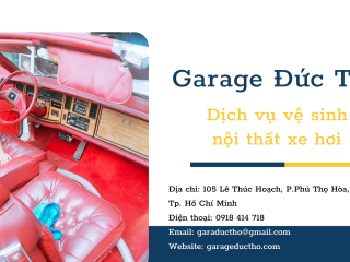 Dịch vụ vệ sinh nội thất xe hơi chuyên nghiệp tại Garage Đức Thọ