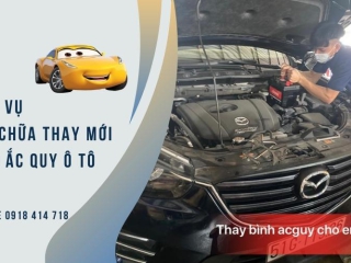 Dịch vụ sửa chữa thay mới ắc quy ô tô tại Garage Đức Thọ quận Tân Phú