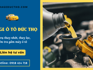 Dịch vụ thay nhớt, thay lọc, kiểm tra gầm máy ô tô tại Garage Đức Thọ quận Tân Phú