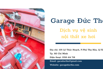 Dịch vụ vệ sinh nội thất xe hơi chuyên nghiệp tại Garage Đức Thọ